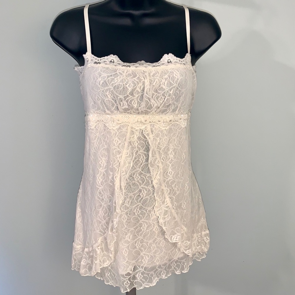 Cream lacy nightie
